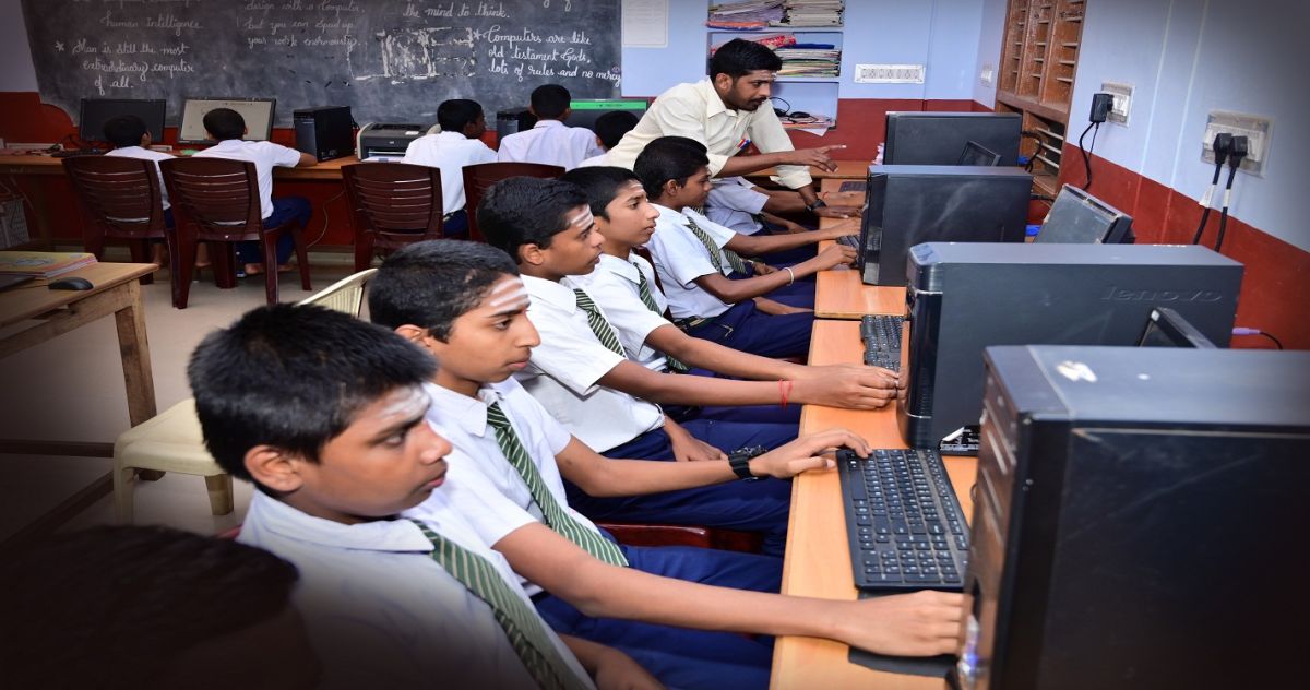 Library at Sri Ramakrishna International Residential School, Shivamogga